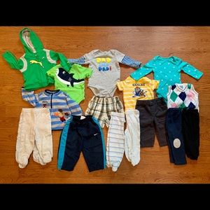 16 piece baby boy 6-9 month great used condition